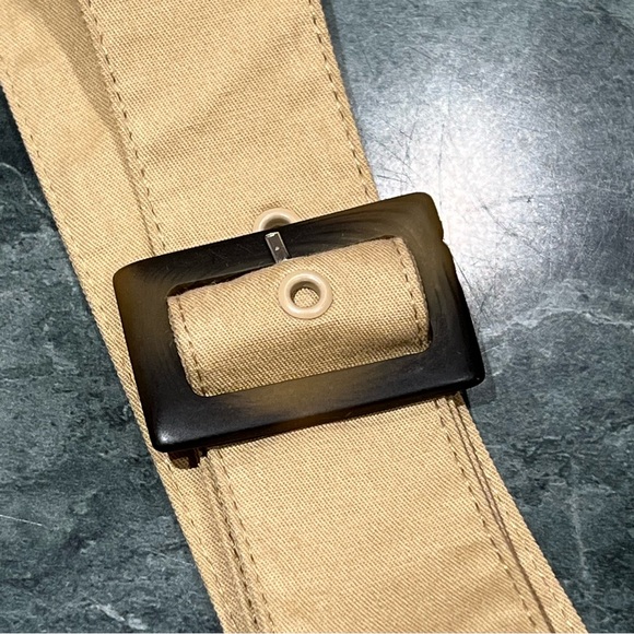 NWT Eva Franco Trench Buttoned Blouse 16W US/20W UK Khacki Anthropologie Plus - Picture 9 of 14